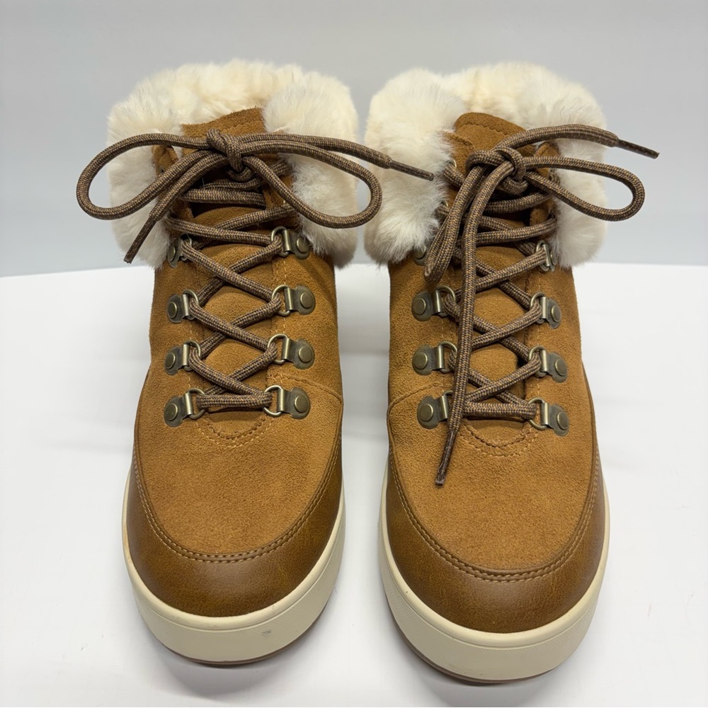 ✨Koolaburra By UGG Tynlee Lace-Up Chestnut Brown Boots Size 7